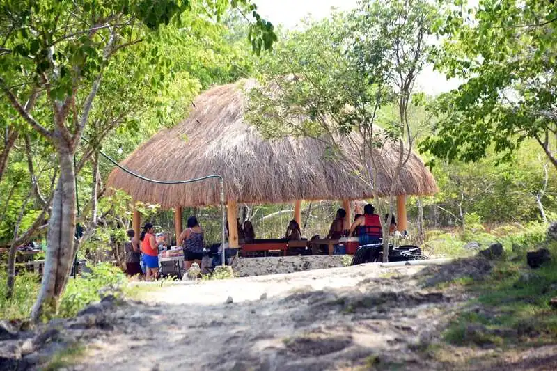 Food Palapa at Pool Uinic Cenote