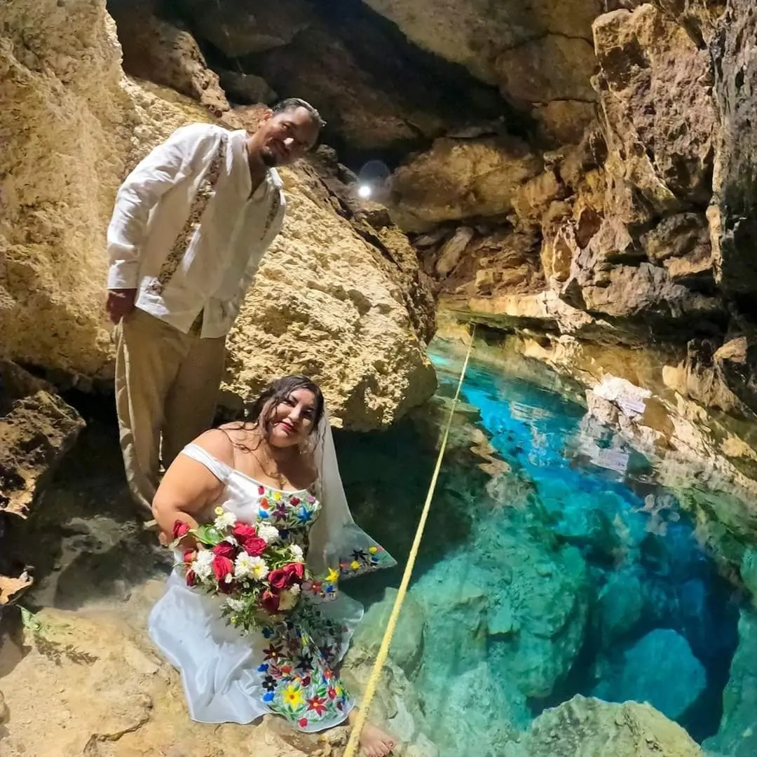 Boda en Cenotes de Homún