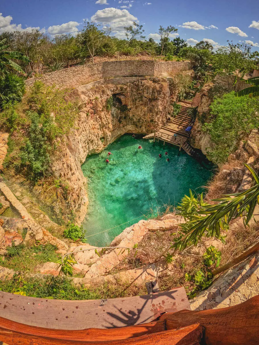 Open Cenote Santa Rosa in Homún